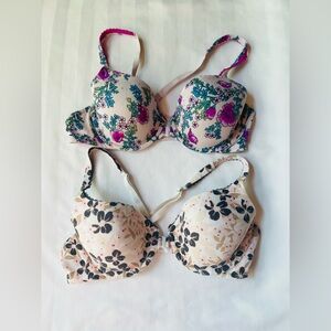 Victoria’s Secret Body by Victoria Racerback Demi Bras Lot of 2